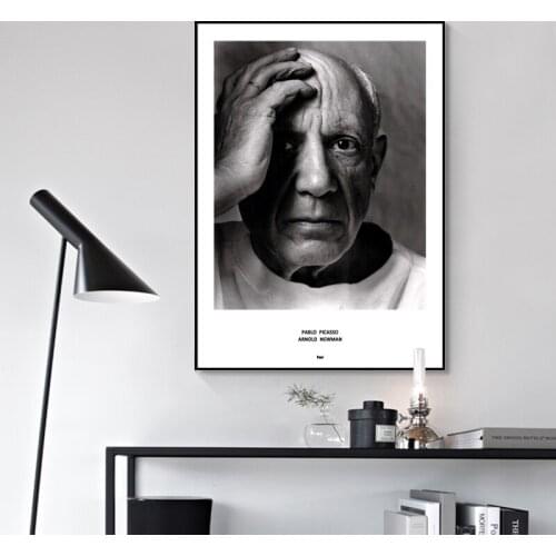 Pablo Picasso Black and White Photography Poster Abstract Wall Art Canvas Print Famous Painting Moden Home Decorative Picture