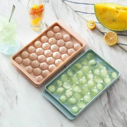 PP Molds Ice Tray 18/33 Grid 3D Round Ice Molds Home Party Ice Bar Accessories Cube Bar Cream Kitchen Moulds Makers Use Ice P7J9