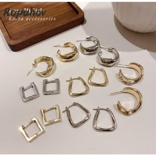Ropuhov 2021 New Jewelry for Woman Gift Korean Fashion Stud Earrings Wholesale