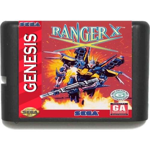 Sega MD game card - Ranger X NTSC-USA for 16 bit Sega MD game Cartridge Megadrive Genesis system