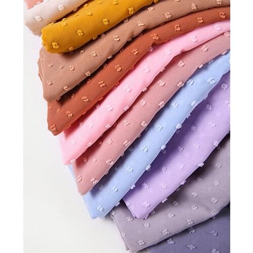2021 New spring and summer hair ball women chiffon pure color fenced chiffon long scarf silk scarf