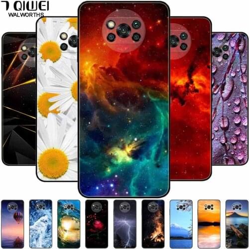 For Xiaomi Poco X3 Pro Case Landscape Soft TPU Silicone Coque For Poco X3 NFC Phone Cover PocoX3 X 3 X3Pro Para Shockproof Shell