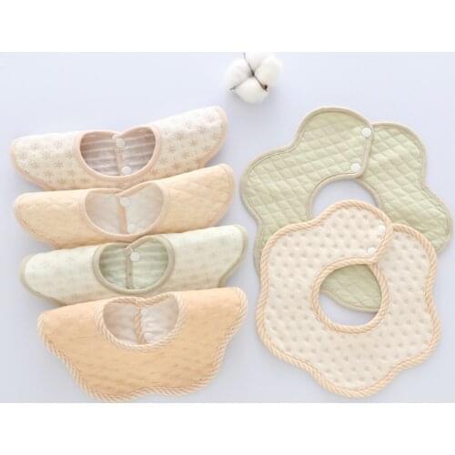 1 Piece Newborn Petal Bib Baby Boy Girl Baby Girl Pacifier Cloth Burp cloth Towel Cartoon Cute Baby Saliva Towel Baby Supplie