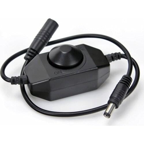LED Dimmer Switch Brightness Adjust Controller for 3528 5050 5730 5630 Single Color Strip Light Dimmable DC 12V 24V Black/White