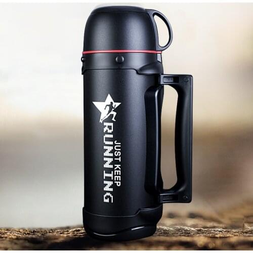 Thermos Cup Large Capacity Over 48H Insulation With Shoulder Strap with Handle Water Pot Vatnsflaska Outdoor supplies BS50SP