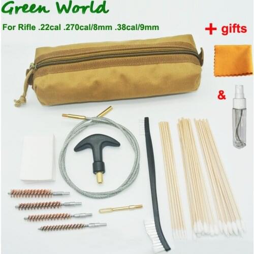 Green World Hunting Universal Gun Cleaning Kit ,Cleaning Kit for Rifle Pistol Shotgun