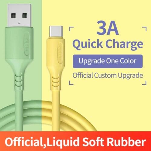 3A Type C USB Cable For Xiaomi mi 9 Liquid Silicone Type-C Charger Data Cord For Redmi note 8pro Super Fast Charge Charging Wire