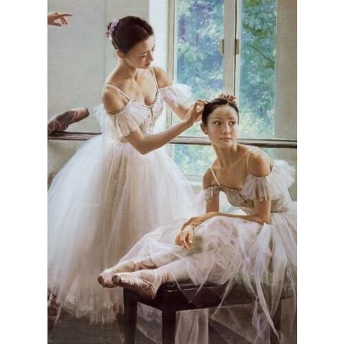 Vibrant Canvas Prints Two ballet dancers Wall Art Not include Frame,Prints on Canvas with Modern Home & Office Interior Decor