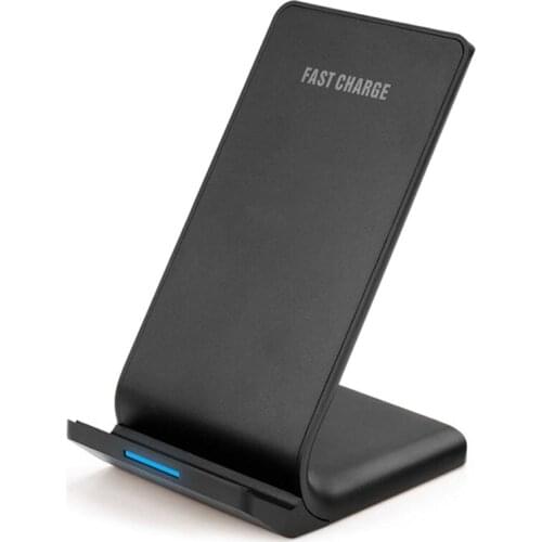 Fast Wireless Charging Holder Induction Charger Stand 15W Fast Charging Station for iPhone Samsung Black