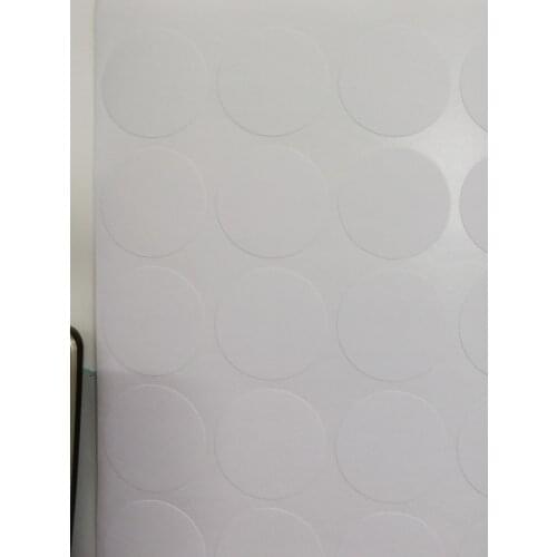 100pcs 50mm / 2 inches DIAMETER ROUND shape BLANK WHITE paper sticker FOR DIY PRINTING