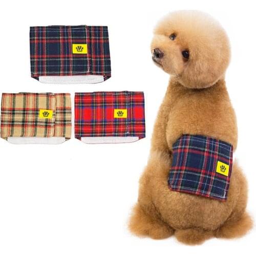 2pieces Physiological Sanitary Pants Nursing Nappy Male Dog Diapers Belly Band Wraps Incontinency Nappies Binding Pants Washable