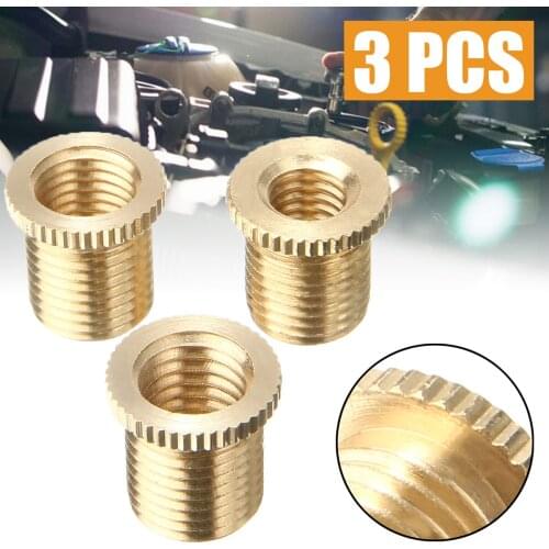 Myaitr 3pcs/set Gear Shift Knob Thread Adapter Nut Kit Aluminum Alloy M10x1.25 M10x1.5 M8x1.25