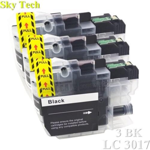 3BK Compatible Ink cartridge For LC3017 XL LC-3017 XL , For Brother MFC-J5330DW MFC-J6530DW MFC-J6730DW MFC-J6930DW etc