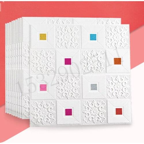 3D stereo wall stickers self-adhesive ceiling decorative stickers living room bedroom TV background waterproof wallpaper