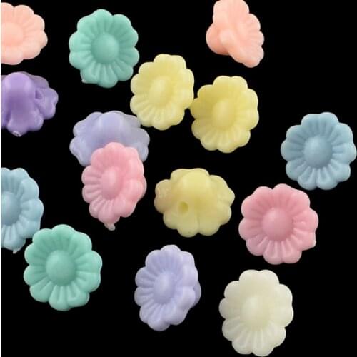 500g Opaque Acrylic Beads Heart/Star/Flower Mix Color For DIY Jewelry Bracelet Necklace Making Decor Accessories
