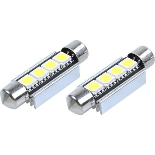 6 x Car Interior Light Bulb 5050 SMD LED 42MM Car-Dome Can bus Festoon Lamp White LD308