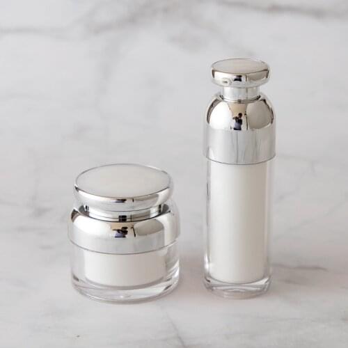 30g 50g Acrylic Skin Care Cosmetic Cream Airless Jars 30ml 50ml 100ml Liquid Soaps Vacuum Emulsion Packaging Containers Bottles