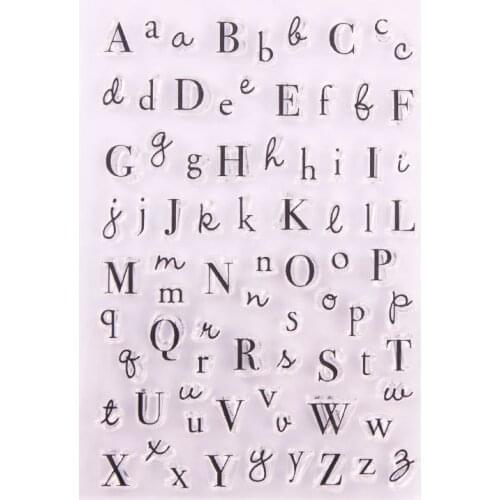 English Alphabet Series clear stamps transparent silicone seal scrapbook Stationery DIY student office creative daily supplies
