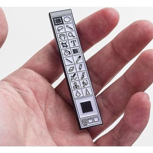 Classical Old-School Photoshop Enamel Pin art designer IRL manifestation of the trusty Photoshop toolbar Badges Brooches Pins
