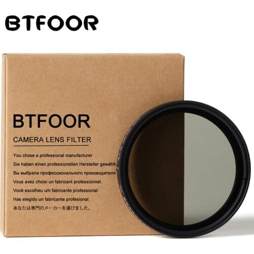 BTFOOR Nd2-400 Variable Nd Filter 49 52 55 58 67 72 77 82 Mm for Camera Canon Lens Eos M50 6d 600d Nikon D3200 D3500 Sony A6000