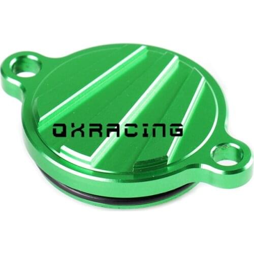 CNC Billet Motorcycle Oil Filteer Covers For Kawasaki KX-F KXF 450 KXF450 KX450F 2016 2017 2018