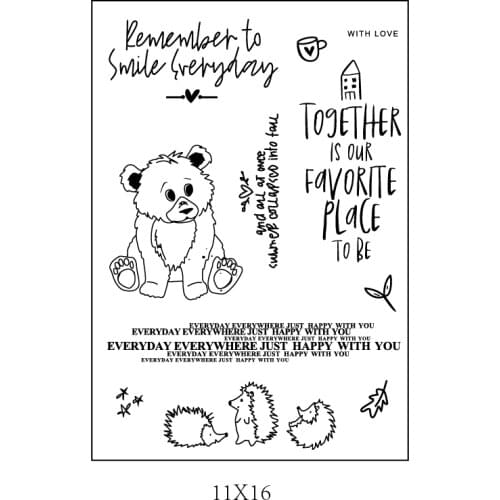 French Clear Stamp for Scrapbooking Transparent Silicone Rubber DIY Photo Album Decor 1042