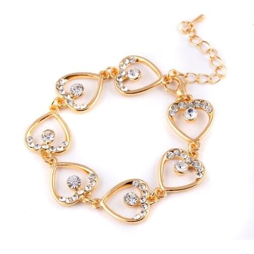 Hot style hand chain heart bracelet with the hand chain simple hand accessories