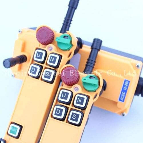 HS-4S (include 2 transmitter and 1 receiver) crane remote control Your order note need voltage:380VAC 220VAC 36VAC 24VDC