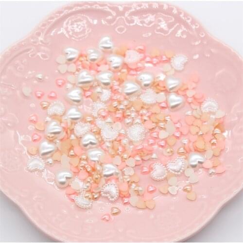 KSCRAFT Mixed Size White And Pink Hearts Shape Decoration For Scrapbooking Paper Crafts Card Making