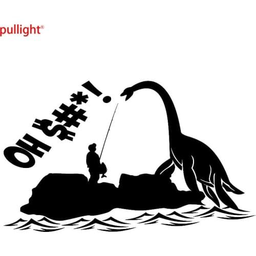 Cute and interesting Large Funny Fishing Pole Rod Fisherman Window Vinyl Decal Car Sticker