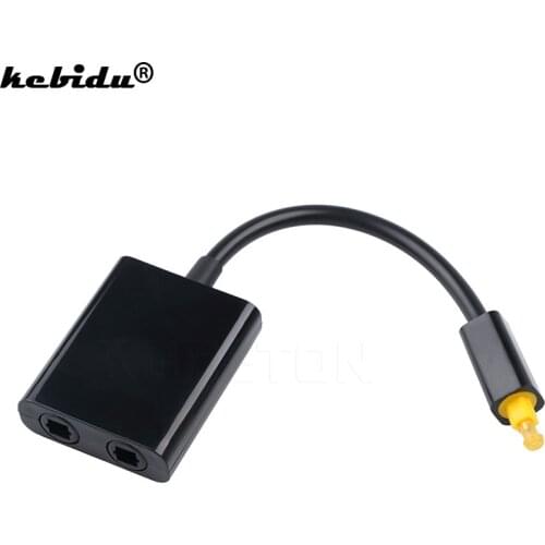 Kebidu Mini USB Audio Cable Digital Toslink Optical Fiber Audio 1 To 2 Female Splitter Adapter 23CM For Multimedia Wholesale