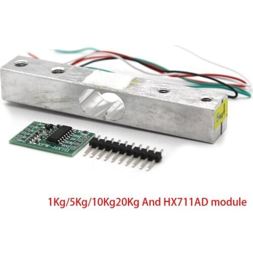 Load Cell Weight Sensor 1KG 5KG 10KG 20KG HX711 Module Electronic Scale Aluminum Alloy Weighing Pressure Sensor Ad Module