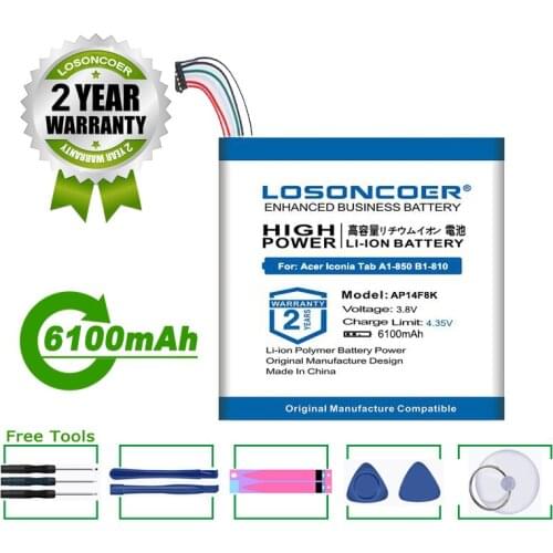 Laptop Battery AP14F8K 6100mAh For Acer Iconia Tab A1-840 A1-850 A1-860 B1-810 B1-820 B1-830 W1-810 B1-850 WiFi 16GB GT-810