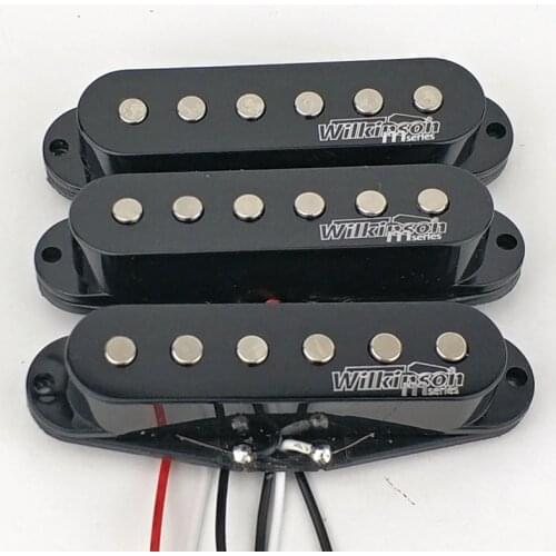 New white Wilkinson WOHS Electric Guitar Pickups Lic Vintage Voice Single Coil Pickups for ST Guitar