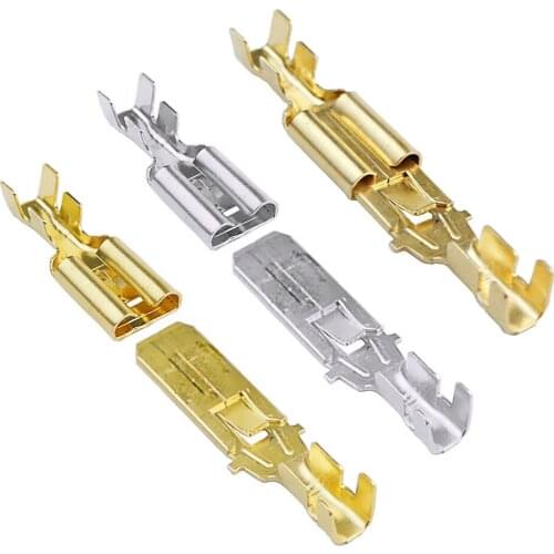 10 /20 set Female Male Spade Crimp Terminals connector, suitable for 2.5-4mm2 Cold pressed terminal of 9.5mm spring insert