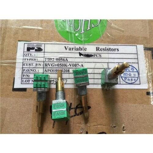 Original New 100% RK097G F092-0056A double potentiometer dual adjustable potentiometer A50K B50K (SWITCH)