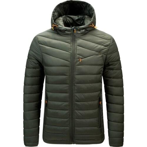 PARKLEES 2021 Winter Down Parkas Men Warm Waterproof Windbreak Puffer Jacket Hooded Plus Size Hoodies Quilted Coats