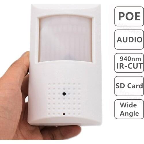 POE Audio 940nm Invisible IR H.265 5MP IP Camera 1940P 1080P PIR LED Indoor Security CCTV System Video Surveillance HD Cam P2P