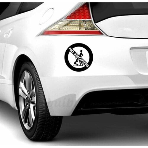 15*15CM Girl And Boy No Smoking Fashion Car-Styling Stickers Decals N401