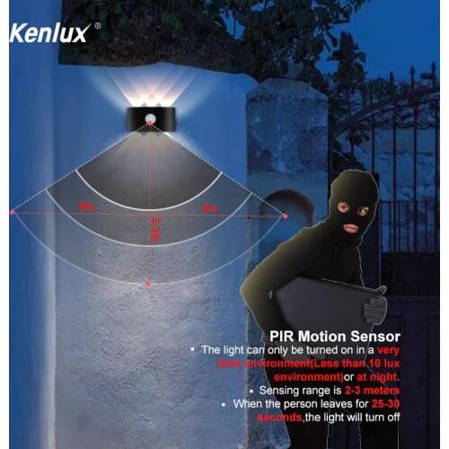 LED Indoor Lighting Wall Lamp 6W Aluminum PIR Motion Sensor Up Down Wall Light Bedside Bathroom home creative decoration Lights