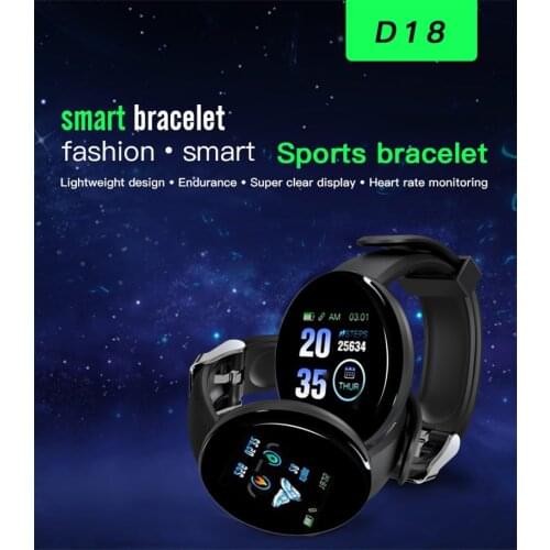 Smart Watch Mens Watches Touch Sports Watch for men Multifunction Heart Rate Wristband Fashion Womens Clock 1.3 inch