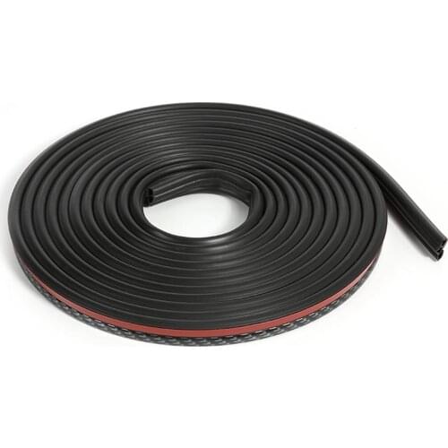 5m/16ft B+J Type Car Door Seal Strip Rubber Sound Insulation Weatherstrip Edge Trim Sealing Strip