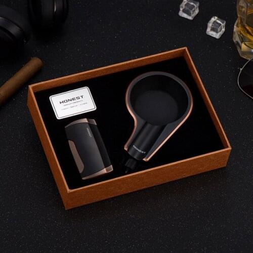 Upscale Torch Cigar Jet Spray Gun Lighter Windproof Gas Cigarette Box Turbo Smoke Pipe Pistol Lighter Inflatable Gadgets For Men