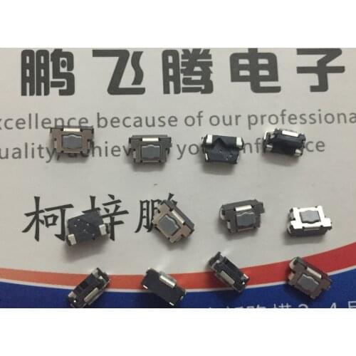 10PCS/lot NTC302-AA1G Taiwan sinking plate type plum blossom head touch switch 3*6*3.5 side button mobile phone volume buttonSMD