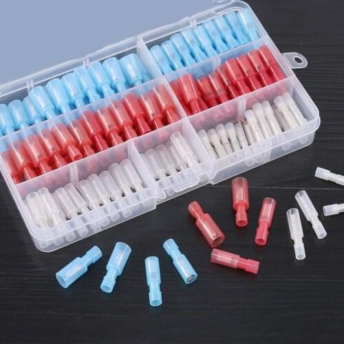 130pcs MPFNY FRFNY Type Wire Terminal Female Male Quick Joint Wire electrical Cable Connector Nylon Insulated Bullet Plug Crimp