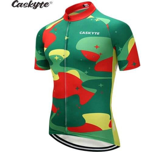 2021 CASKYTE Men Cycling Jersey MTB Maillot Bike Shirt Downhill High Quality Pro Team Mountain Bicycle Clothing