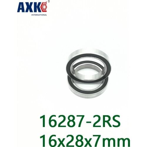 Axk 16287 Hybrid Ceramic Bearing 16x28x7mm Abec-1 (1 Pc) Bicycle Bottom Hub 16287rs Si3n4 Ball Bearings 16287-2rs 6902/16-2rs
