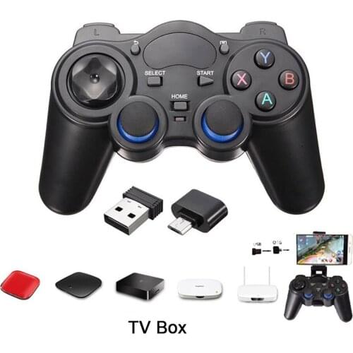 2.4G USB Wireless Gaming Controller Gamepad Android USB Joystick Control for TV PC360 TV Set-top Box STEM with OTG Converter