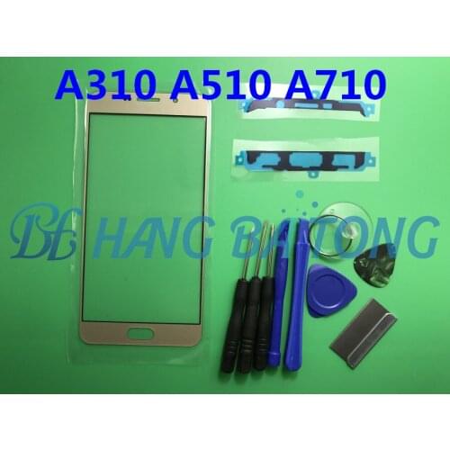 For Samsung Galaxy A3 A5 A7 2016 A310 A310F A510 A510F A710 A710F Touch Screen Panel Front Outer Glass Lens Cover Replacement