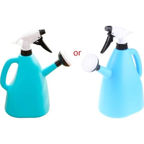 Dual Purpose Press Watering Can Large Capacity Round Spout Manual Irrigation B03E